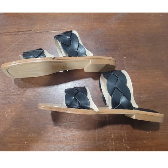 Nine West Royal Sandal – Black, Women’s 5.5, Slip-On Faux Leather with Lug Sole - Picture 11 of 12